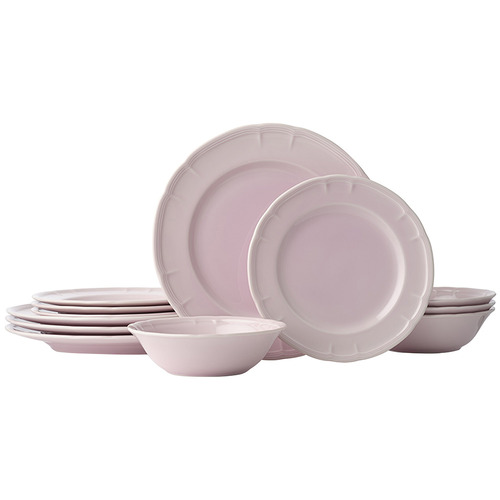 12 Piece Provence Porcelain Dinner Set