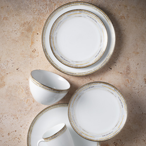 12 Piece Raylan Porcelain Dinner Set