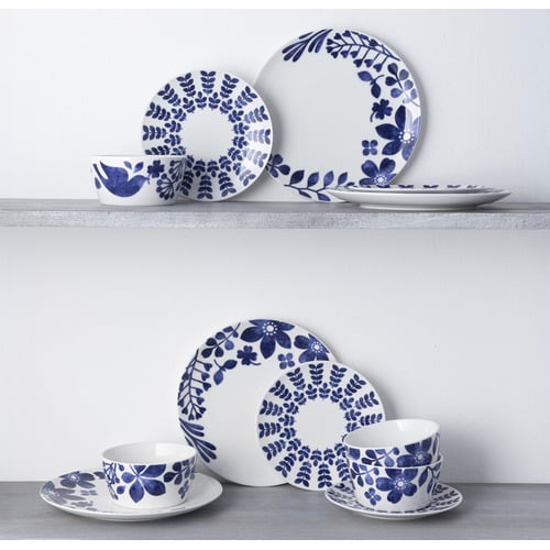 12 Piece Sandefjord Porcelain Dinner Set