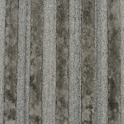 Charcoal Panama Lines Hand-Tufted Wool & Viscose Rug