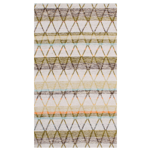 Green Retreat Flat Weave Cotton Rug