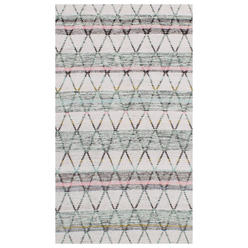 MultiColour Retreat FlatWoven Cotton Rug Temple & ster