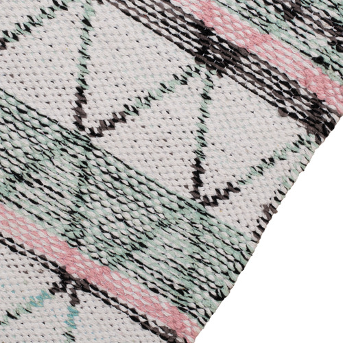 MultiColour Retreat FlatWoven Cotton Rug Temple & ster