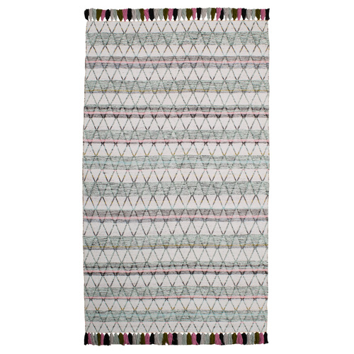 Grey Retreat Flat Weave Cotton Rug