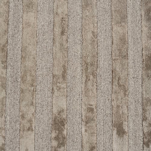 Taupe Panama Lines Hand-Tufted Wool & Viscose Rug