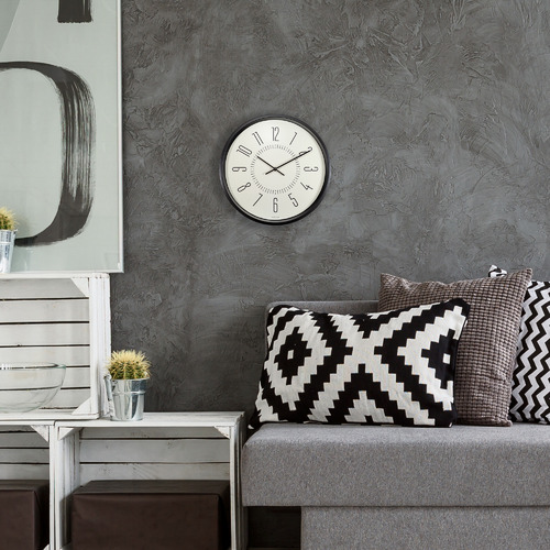 35cm NeXtime Luminous Metal Wall Clock