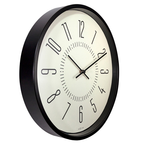 Boyle 35cm NeXtime Luminous Metal Wall Clock | Temple & Webster