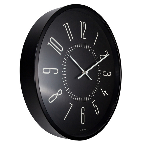 35cm NeXtime Luminous Metal Wall Clock
