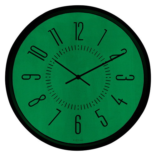35cm NeXtime Luminous Metal Wall Clock