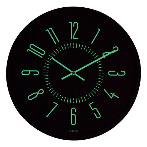 35cm NeXtime Luminous Metal Wall Clock