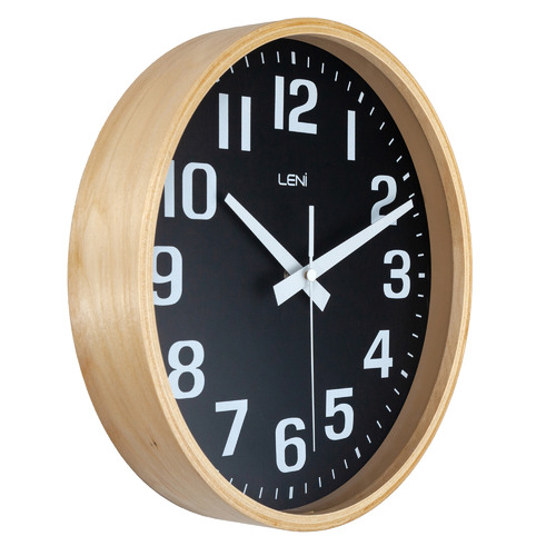 Boyle Black Leni Wall Clock | Temple & Webster