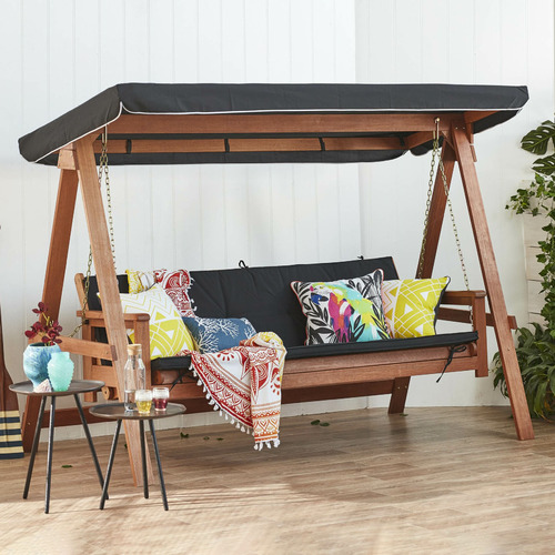 3 Seater Swing Sofa Bed With Canopy, Swing Furniture Outdoor