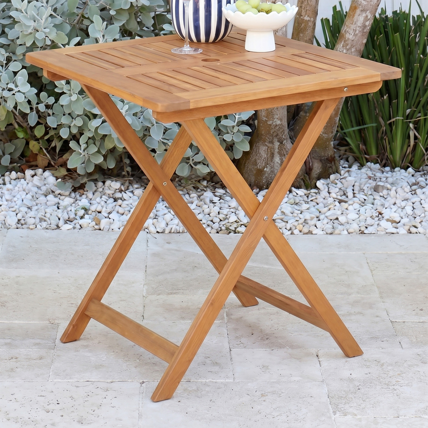 Natural Yarra Outdoor Folding Table