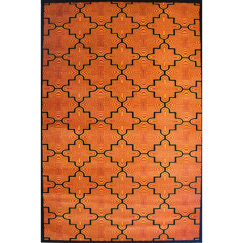 Picasso Orange/Black Rug Temple & ster