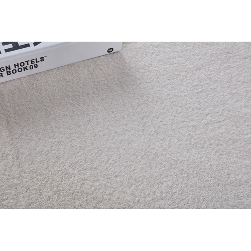 Cream Poly Round Rug