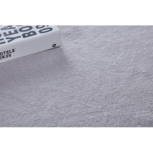 Grey Poly Round Rug