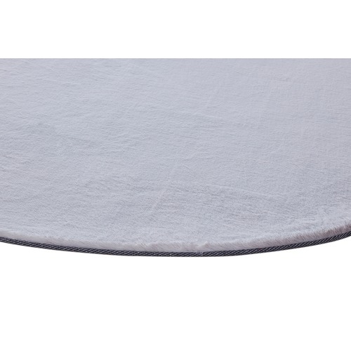Grey Poly Round Rug