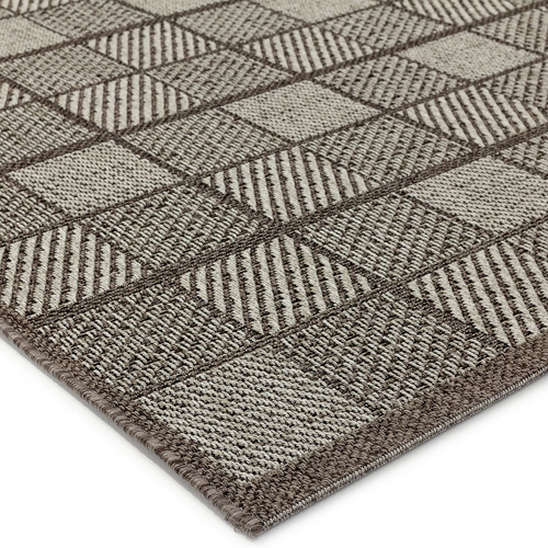 Atlas Flooring Grey Chequered Verandah Outdoor Rug Temple & ster