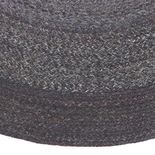 Dark Brown Midi Hand-Woven Round Rug
