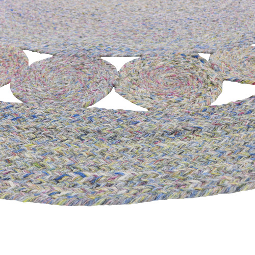 Multi-Coloured Kristi Hand-Woven Round Rug