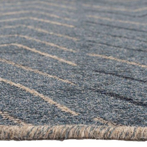 Denim Chevron Ona Wool & Viscose Rug