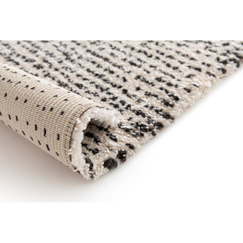 Cream & Black Akila Dots Rug