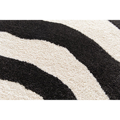 Cream & Black Oran Zebra Rug