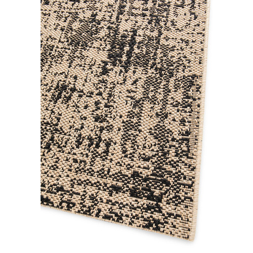 Sand & Black Yara Outdoor Rug