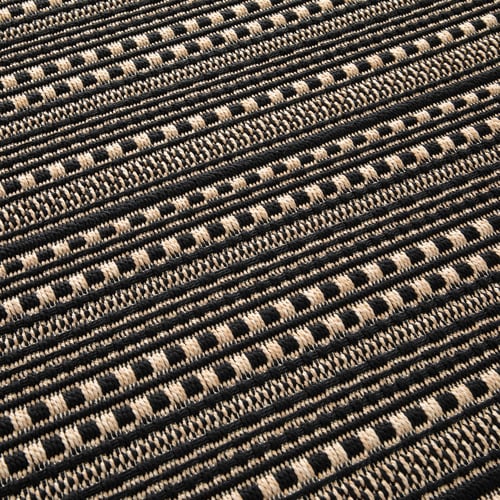 Black & Beige Tuur Outdoor Rug