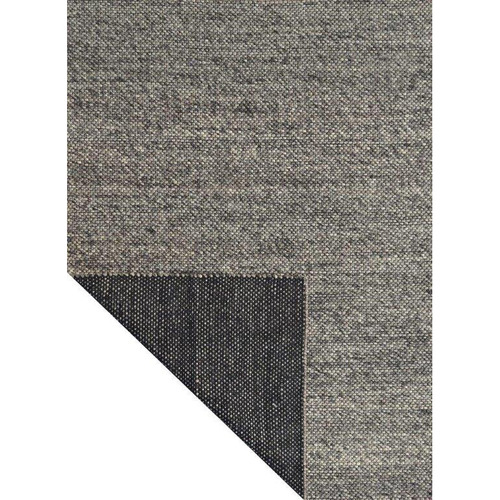 Charcoal Grunge Wool-Blend Rug