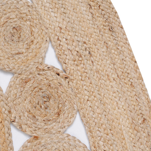 Ivory & Beige Dot Jute Rug