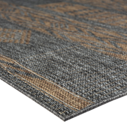 Anthracite Palm Beach Power-Loomed Rug