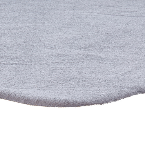 Silver Pony Power-Loomed Shaped Rug