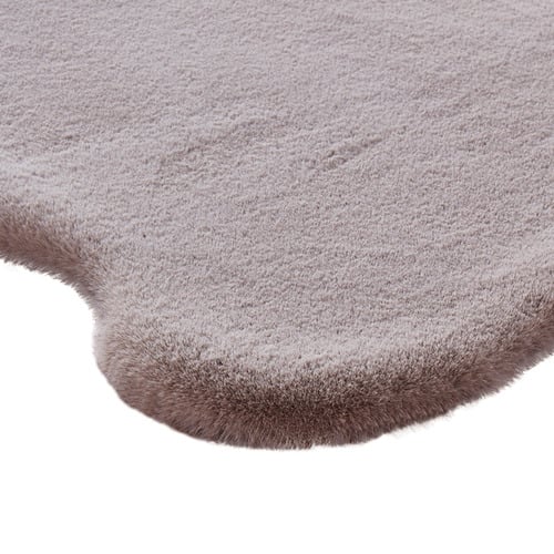 Brown Pony Power-Loomed Shaped Rug