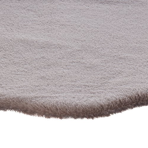 Brown Pony Power-Loomed Shaped Rug