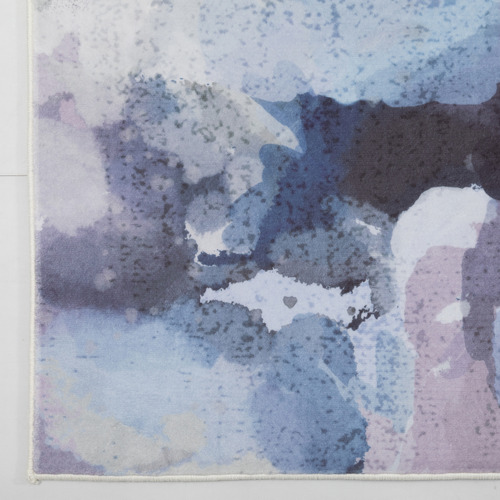 Ice Blue Blossom Edith Rug