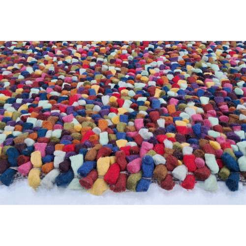 Red Rhodes Wool-Blend Rug