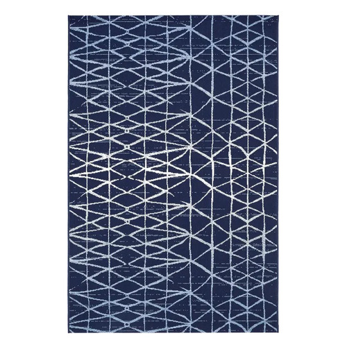 Navy Prisma Abstract Rug