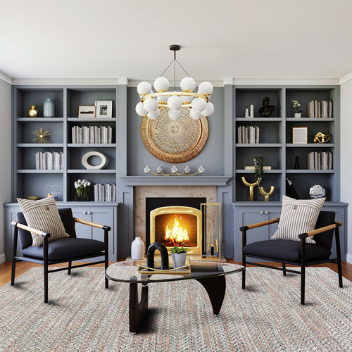 Ivory Solvar Contemporary Rug