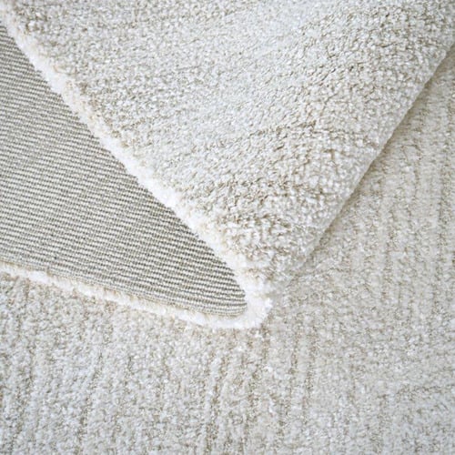 Sand-Geometric-Power-Loomed-Rug