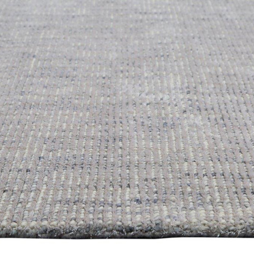 Silver Malte Power-Loomed Wool-Blend Rug