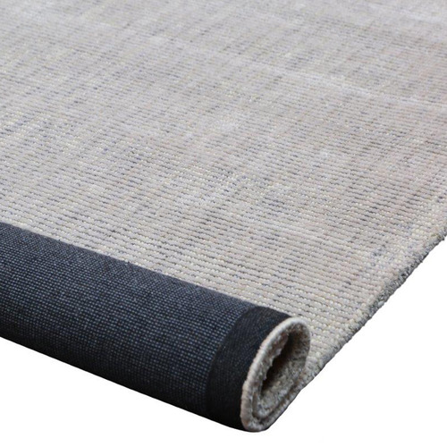 Silver Malte Power-Loomed Wool-Blend Rug