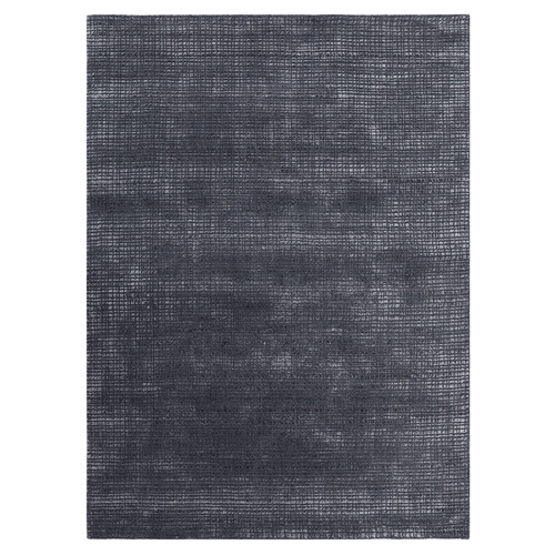 Smoke Lovisa Hand-Loomed Viscose Wool Rug