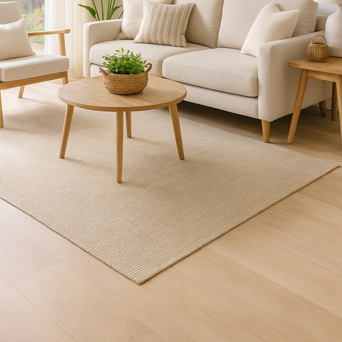 Sand Ashbourne Wool & Cotton Rug