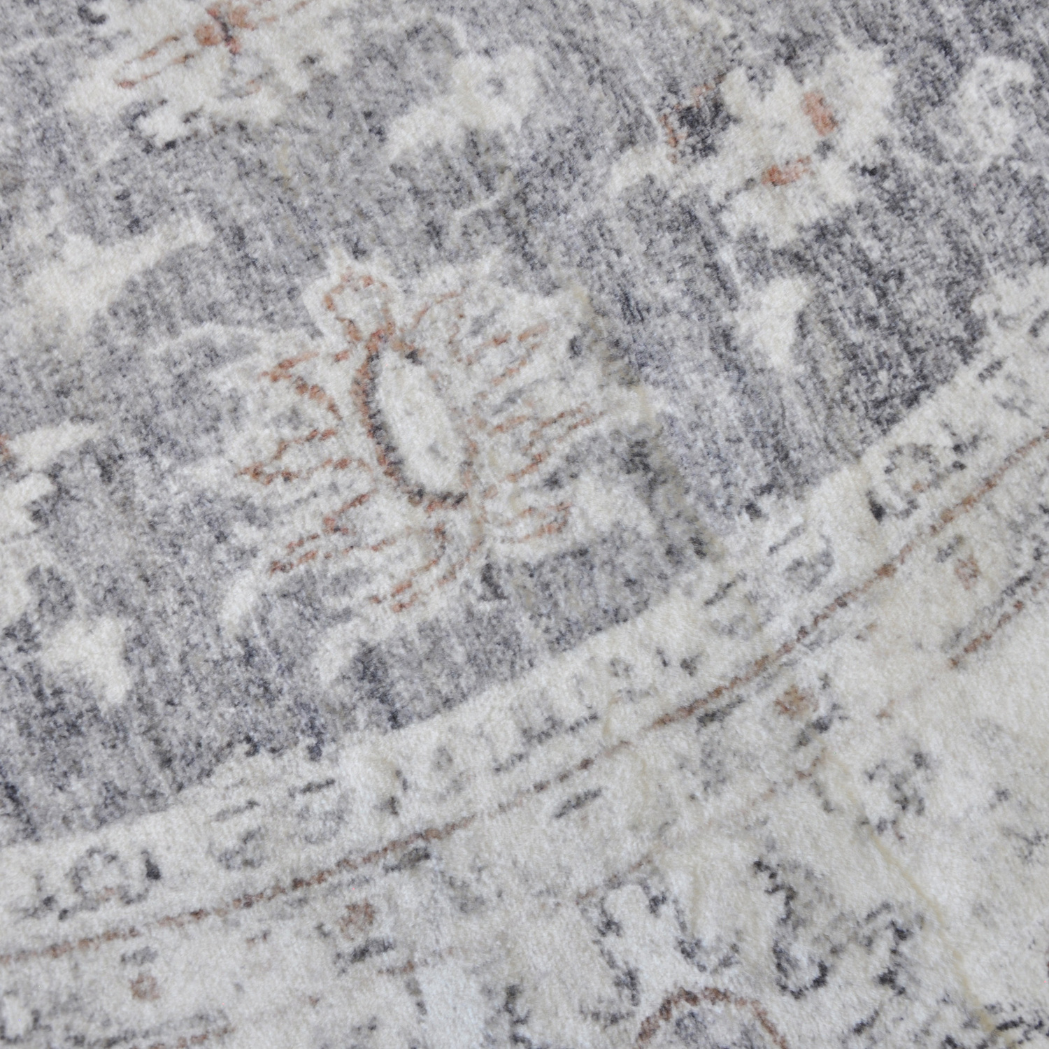 Grey Benita Round Rug