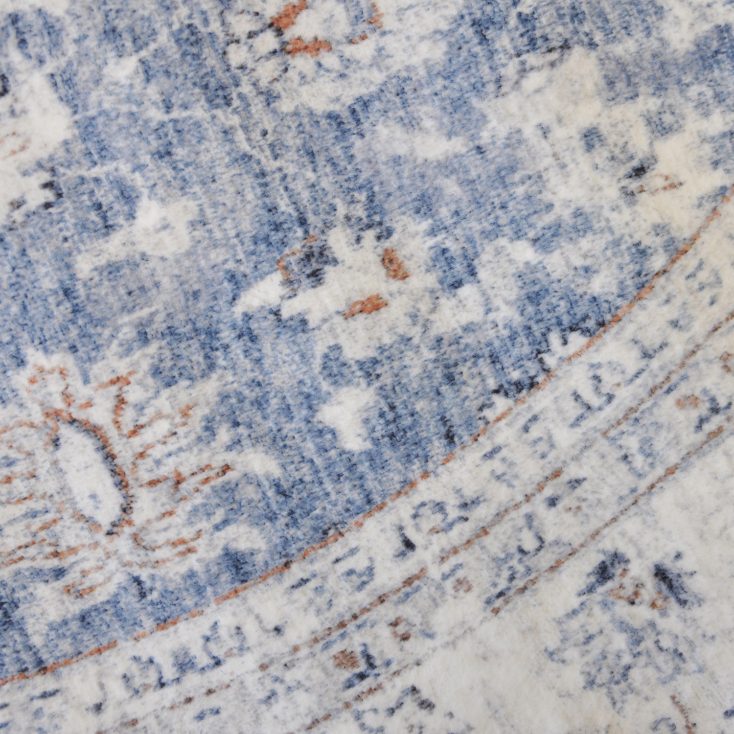 Blue Benita Round Rug