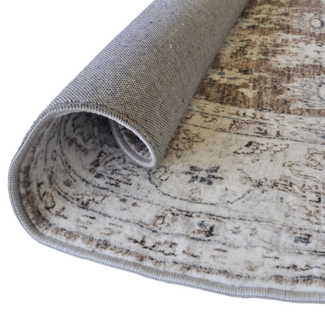 Dark Stone Benita Esprit Round Rug