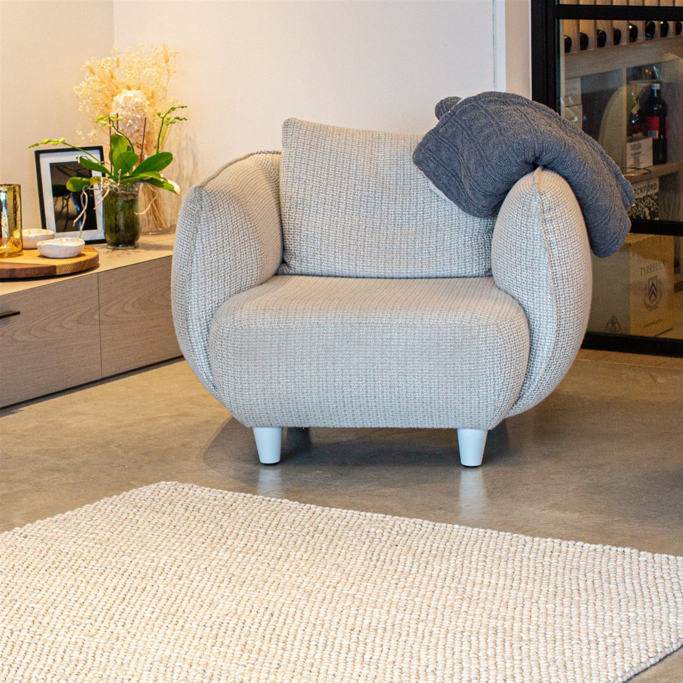 Crownmere Hand-Woven Wool & Cotton Rug