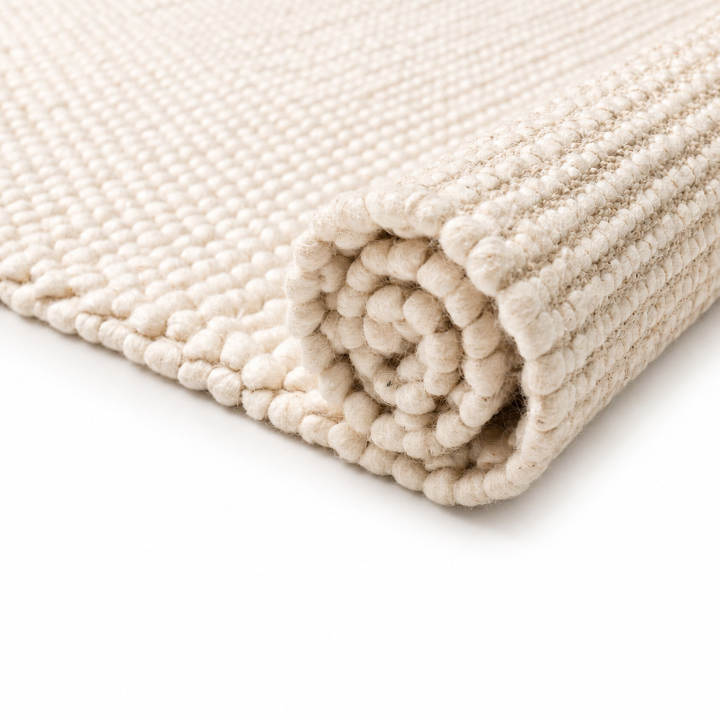Crownmere Hand-Woven Wool & Cotton Rug