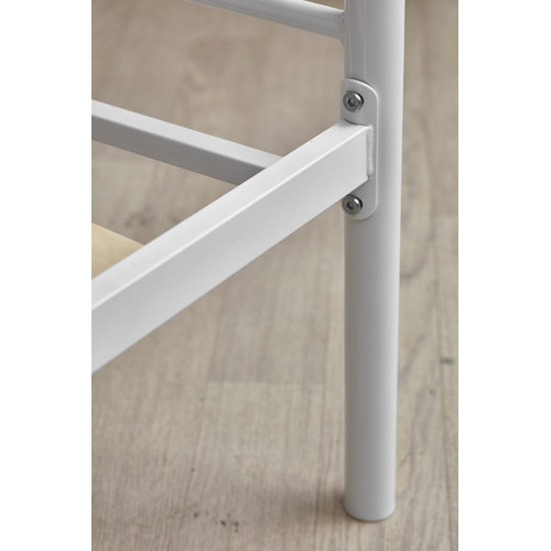 Classical Christina White Metal Bed Frame Temple & ster